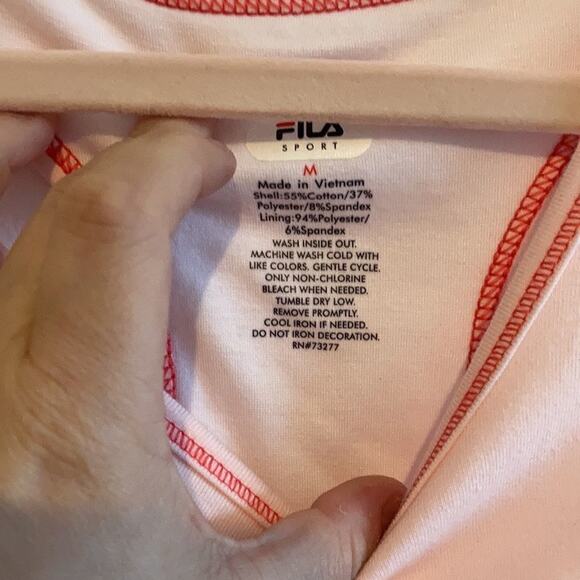 Fila's Sport Color Block Pastel Monochromatic Small Pilates Sportswear Racerback - Picture 3 of 7